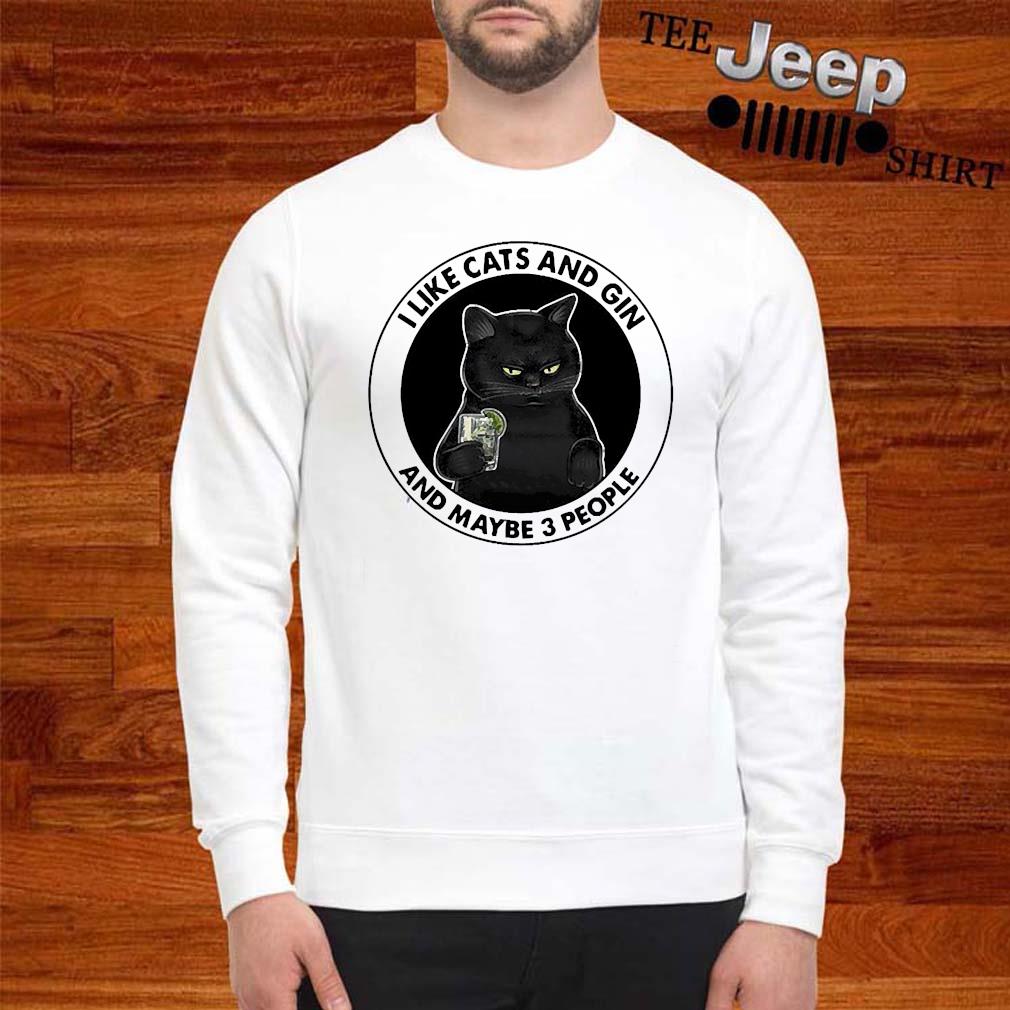 i like hunting and maybe 3 people sweatshirt