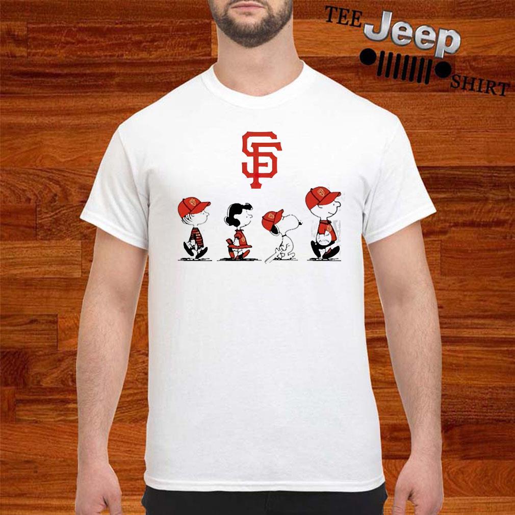 Official The Peanuts Characters San Francisco Giants Baseball Tee Shirt,  hoodie, sweater, long sleeve and tank top