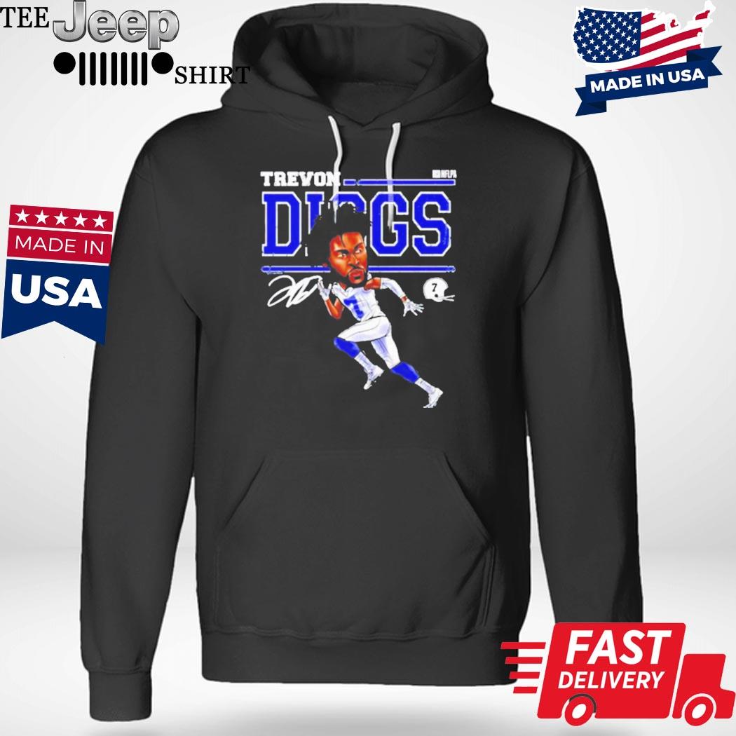 Dallas Cowboys Trevon Diggs cartoon signature shirt, hoodie, sweater and  v-neck t-shirt