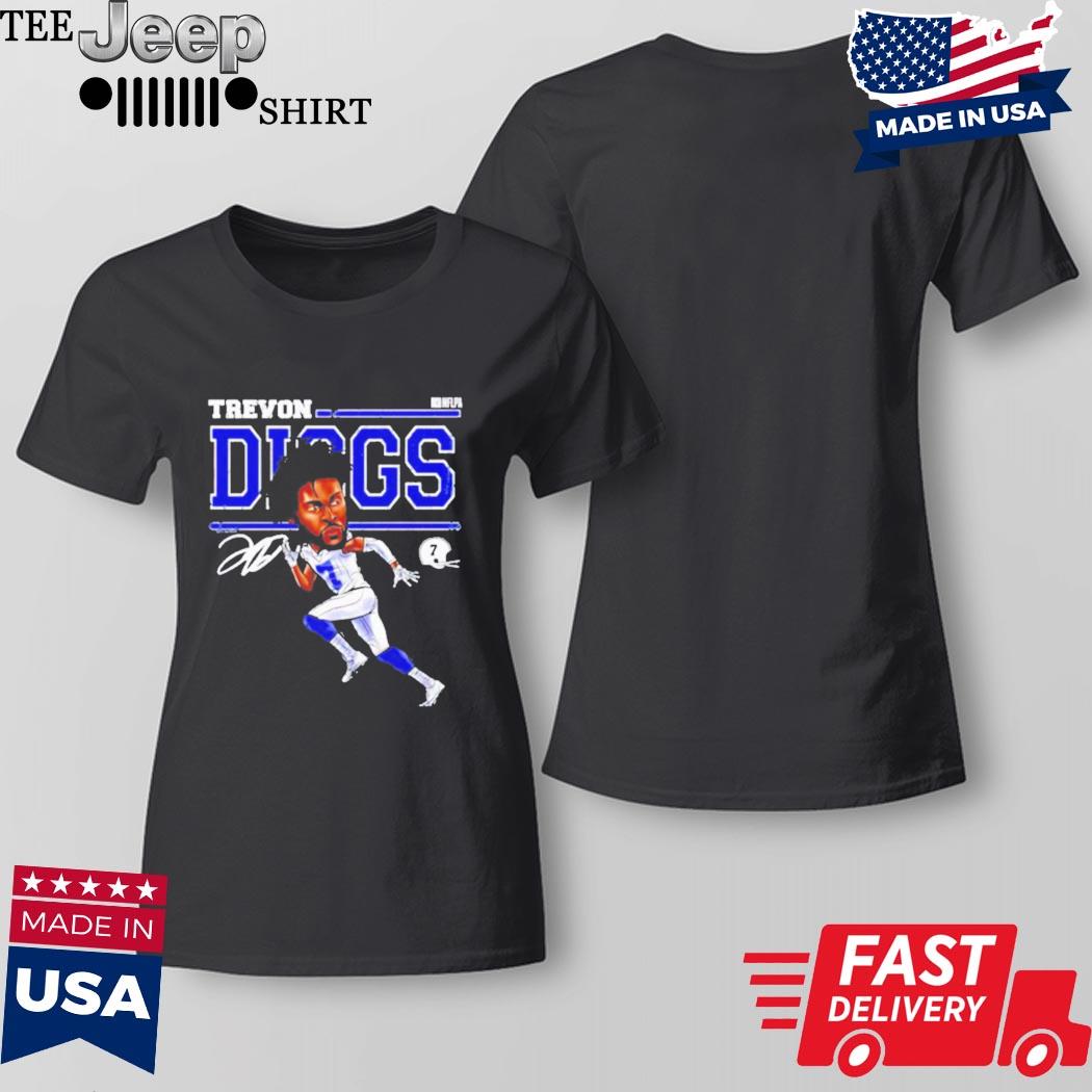 Dallas Cowboys trevon diggs cartoon signature shirt, hoodie, sweater and  long sleeve