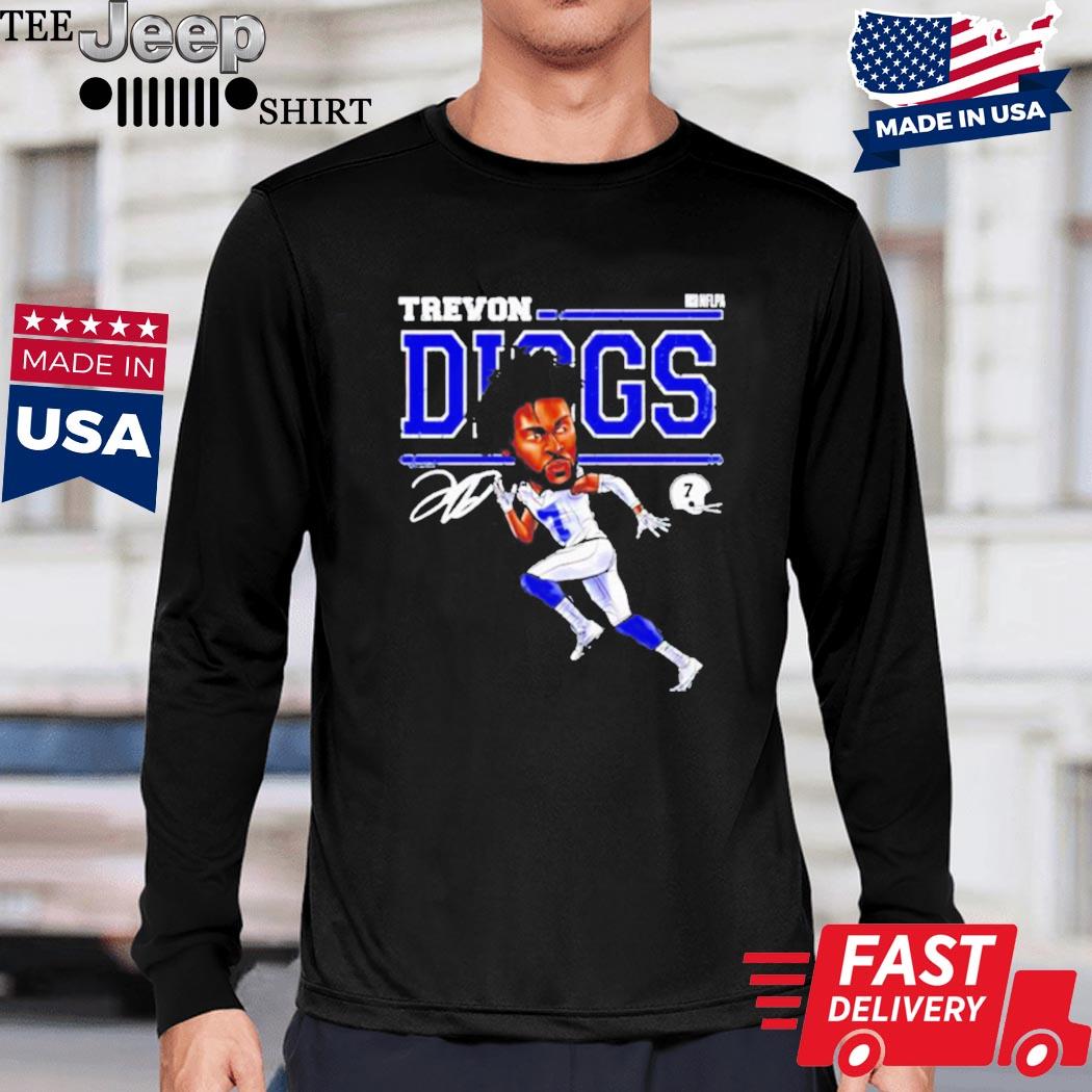 Dallas Cowboys Trevon Diggs cartoon signature shirt, hoodie, sweater and  v-neck t-shirt