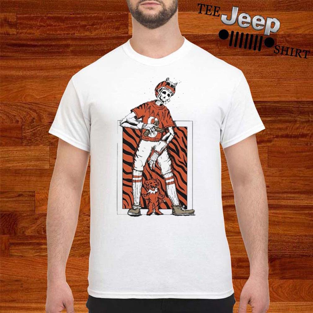 Cincinnati Bengals earn your stripes or die trying skeleton shirt, hoodie,  sweater and v-neck t-shirt