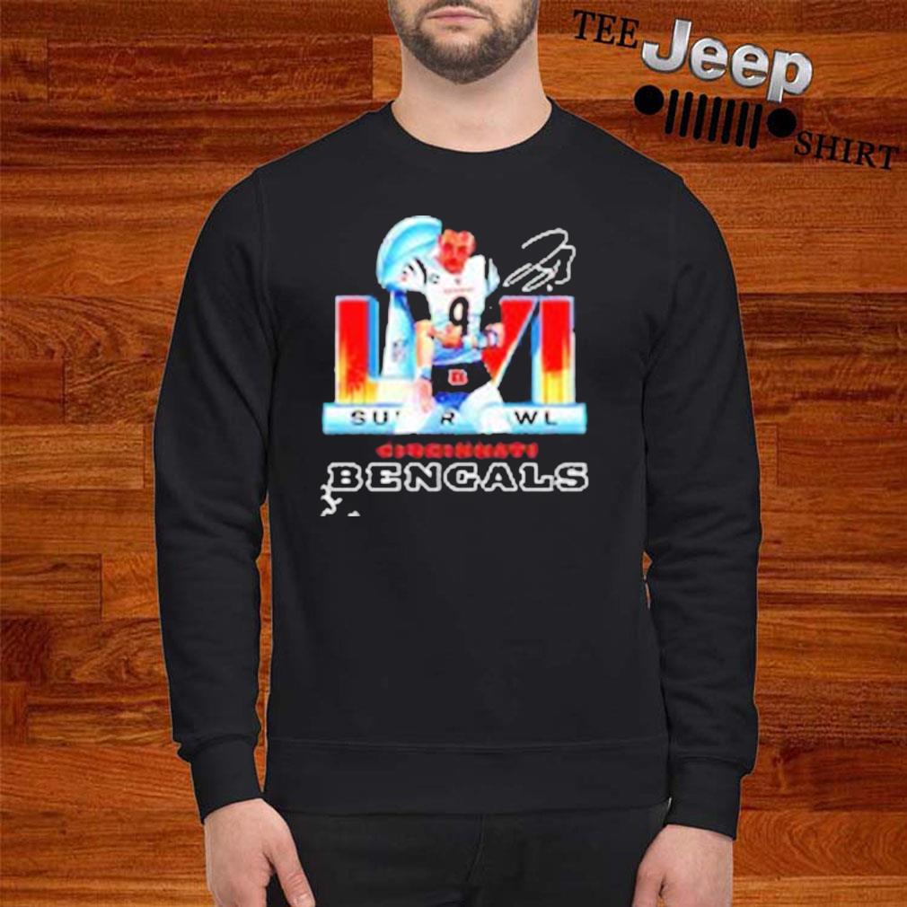 Joe Burrow Cincinnati Bengals Super Bowl signature shirt, hoodie, sweater,  long sleeve and tank top