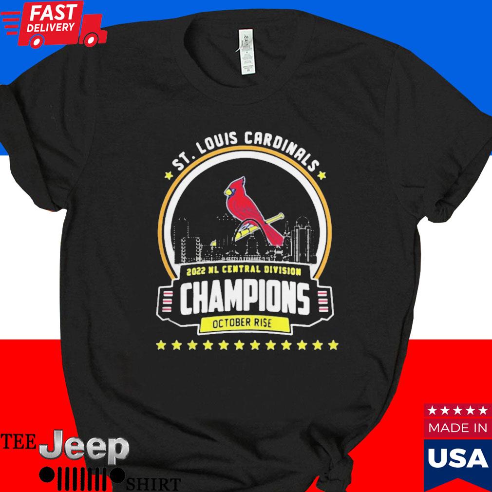 St. Louis Cardinals 2022 NL Central Division Champions October Rise shirt -  Kingteeshop