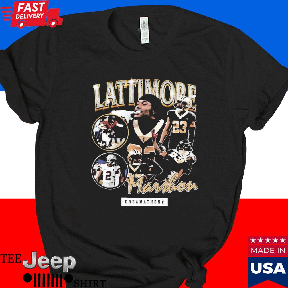 Dreamathon Marshon Lattimore New Orleans Saints T-Shirt, Custom prints  store