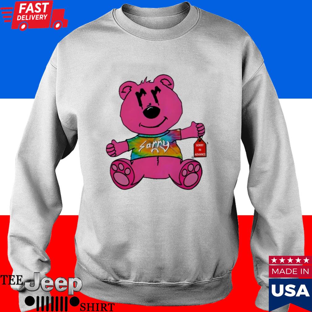 Joe Burrow Sorry Sweatshirt, Joe Wears Sorry In Advance Pink Bear T-Shirt