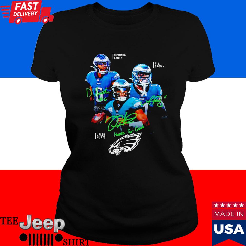 Jalen Hurts Devonta Smith AJ Brown T Shirt, Philadelphia Eagles Gift For  Fans - Bring Your Ideas, Thoughts And Imaginations Into Reality Today