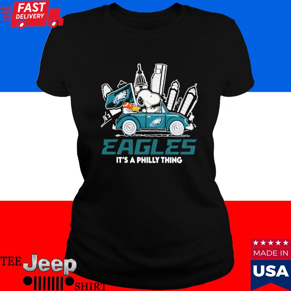 Official 2023 Philadelphia Eagles Snoopy And Woodstock Drive Car