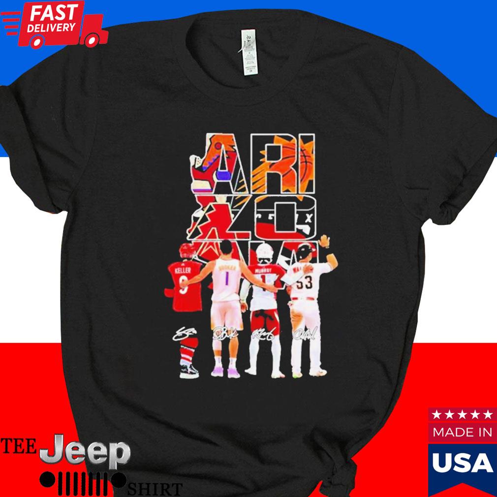 Official Arizona basketball team with signatures T-shirt