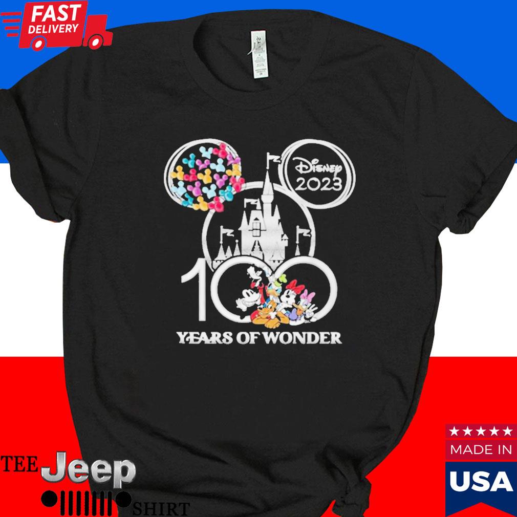 Official Disney 2023 anniversary 100 years of wonder anniversary magical T-shirt