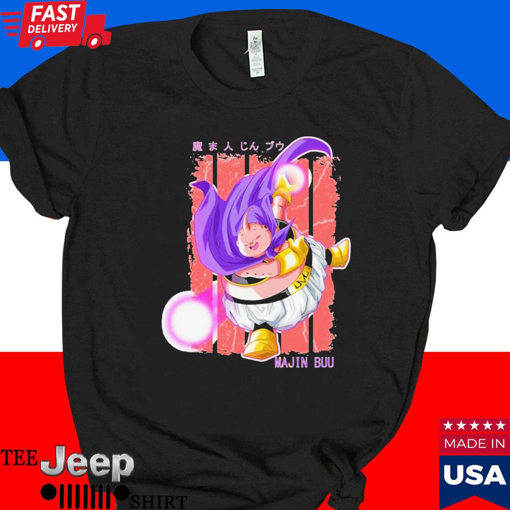 Official Fat pink dragonball majin buu dragon ball T-shirt