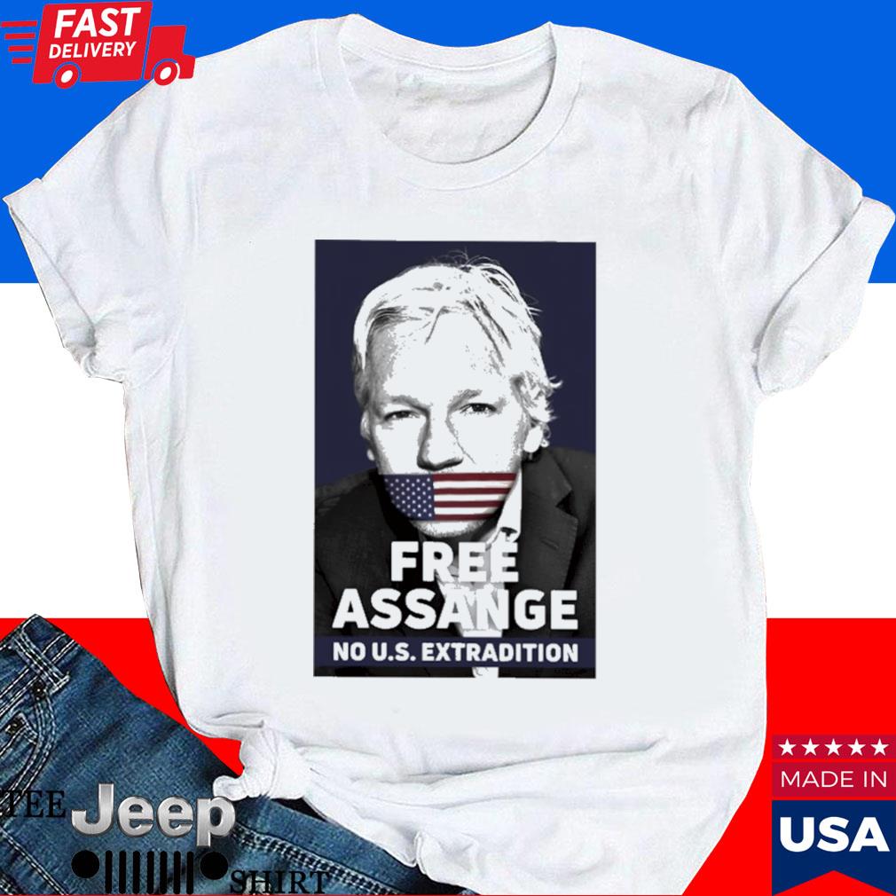 Official Free assange no us extradition I am julian assange T-shirt