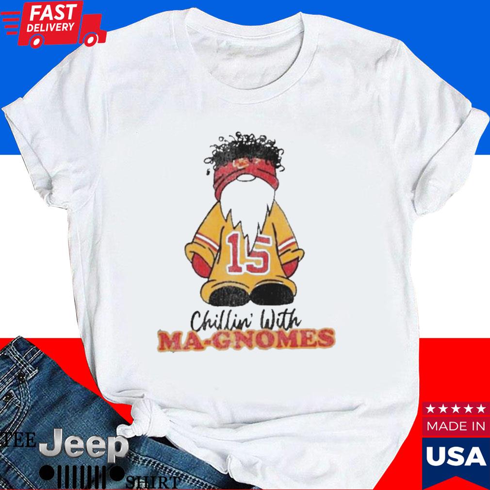 Official Gnome chillin' with magnomes Kansas city Chiefs T-shirt