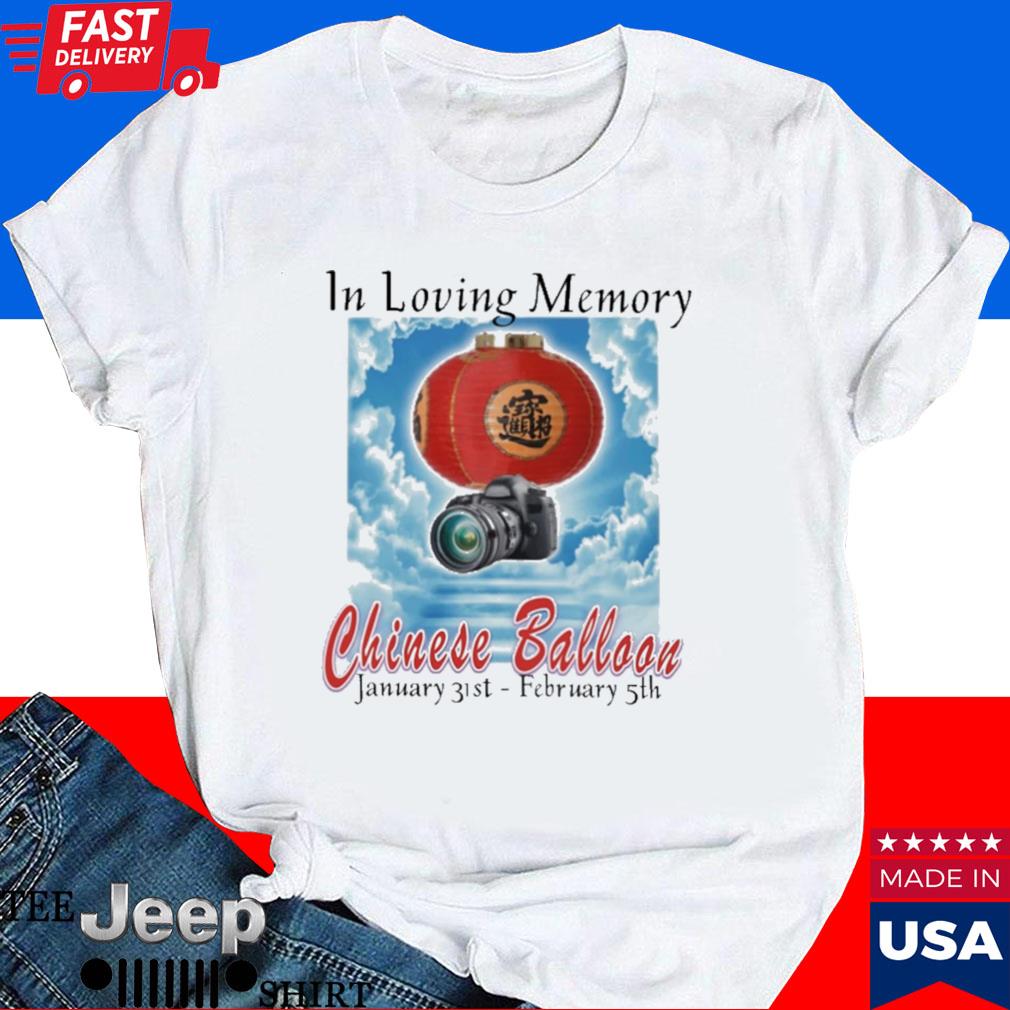 Official In loving memory chinese balloon T-shirt