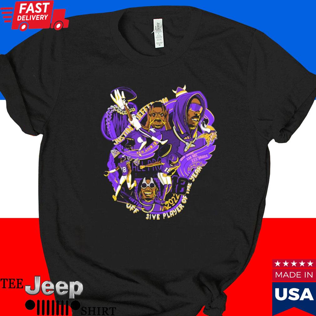 Justin Jefferson Fastest To 5k Yds T-shirt - Shibtee Clothing