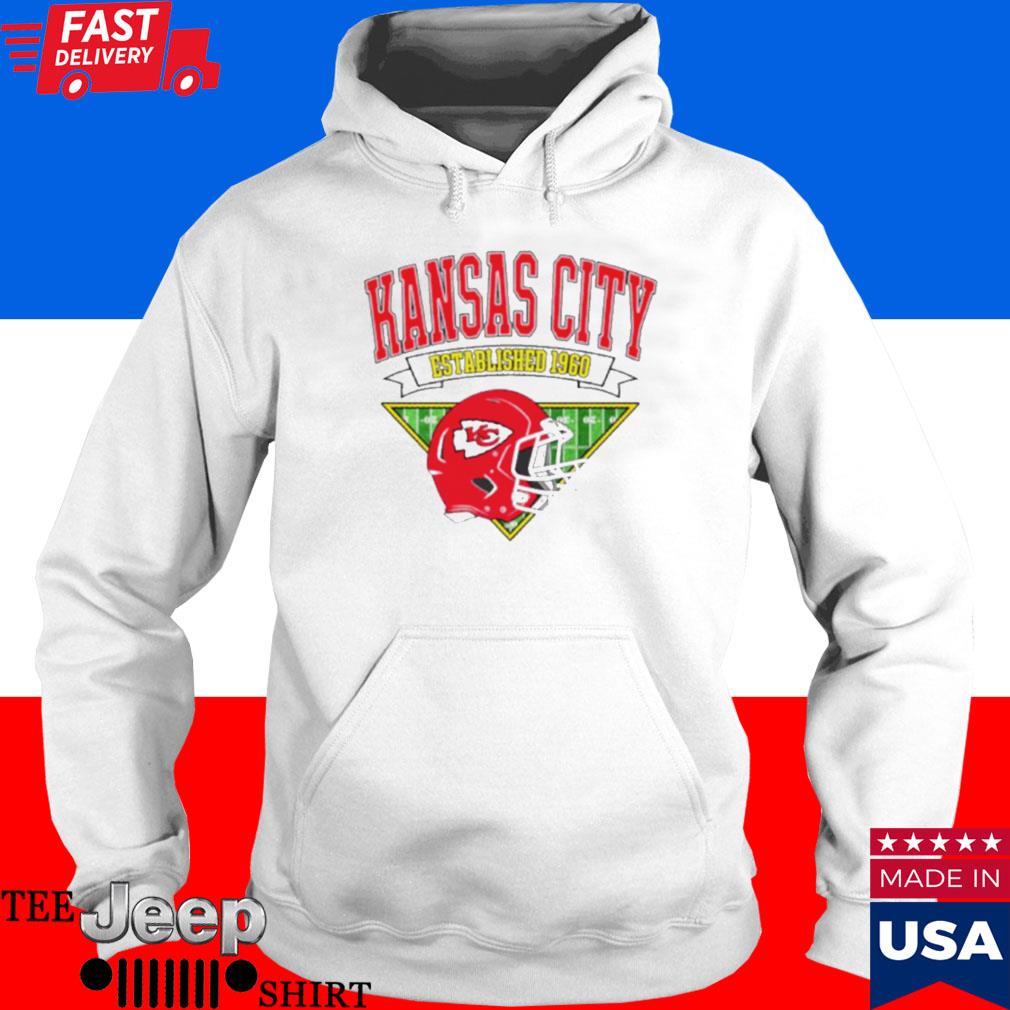 Kansas city football team est 1960 chiefs jersey Essential T-Shirt for Sale  by CarolKenyon