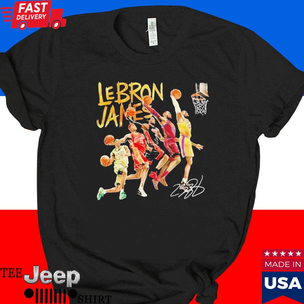 Official Lebron james signature basketball 2023 T-shirt