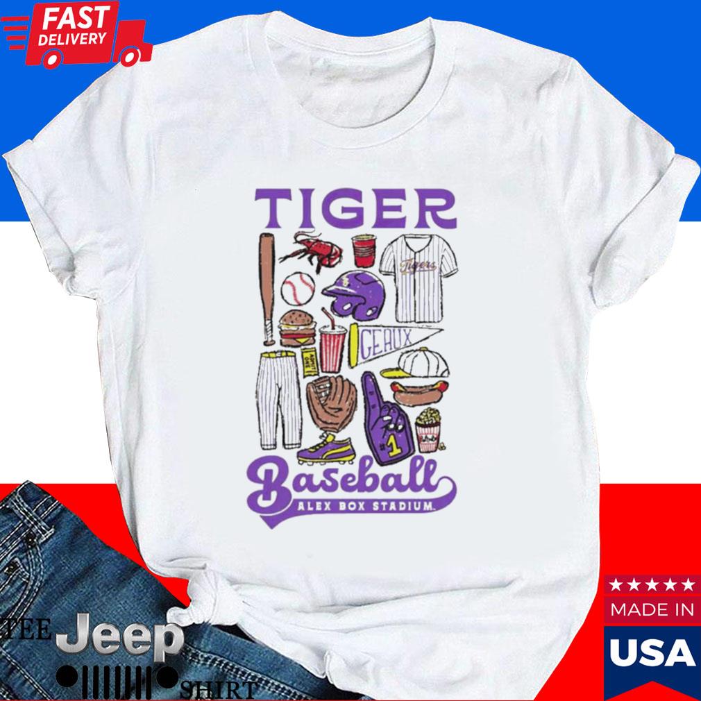 Official Lsu tiger baseball alex box stadium T-shirt