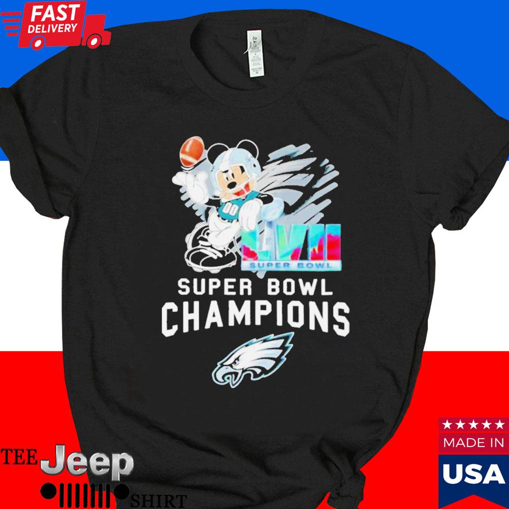 Official Mickey mouse philadelphia eagles super bowl lviI champions T-shirt