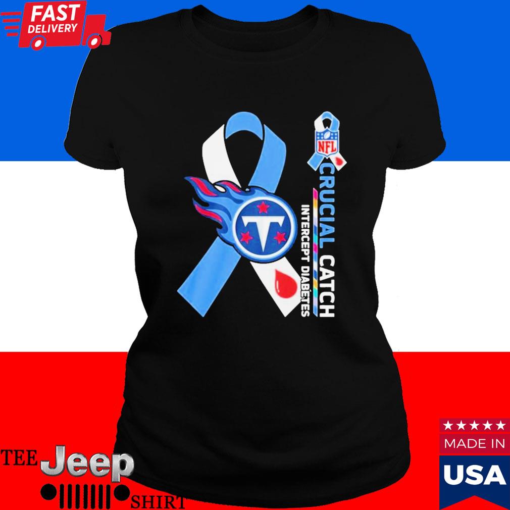 Tennessee Titans NFL Crucial Catch Intercept Diabetes Shirt