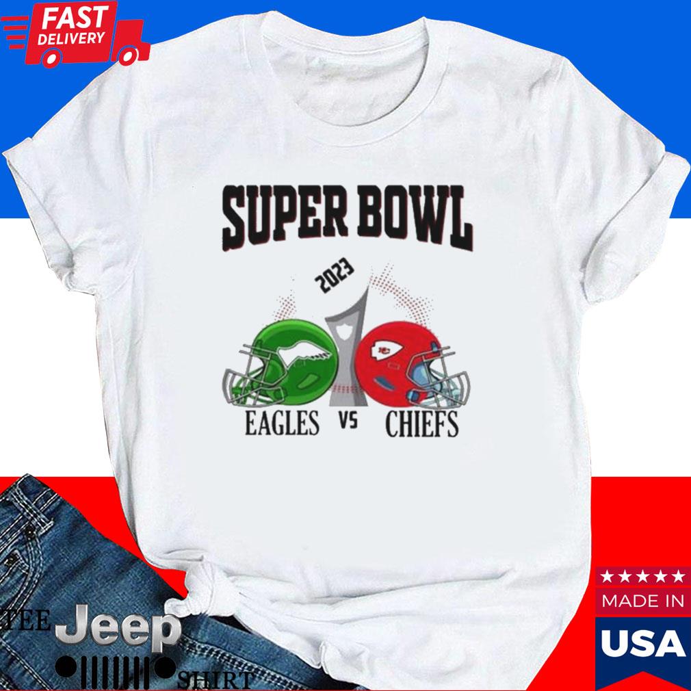 Official Philadelphia eagles and Kansas city Chiefs super bowl 2023 T-shirt