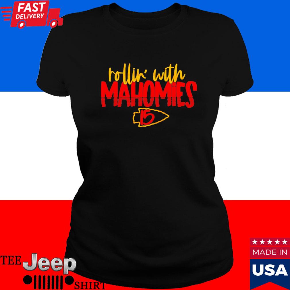 Official rollin with mahomies Kansas city Chiefs T-shirt, hoodie