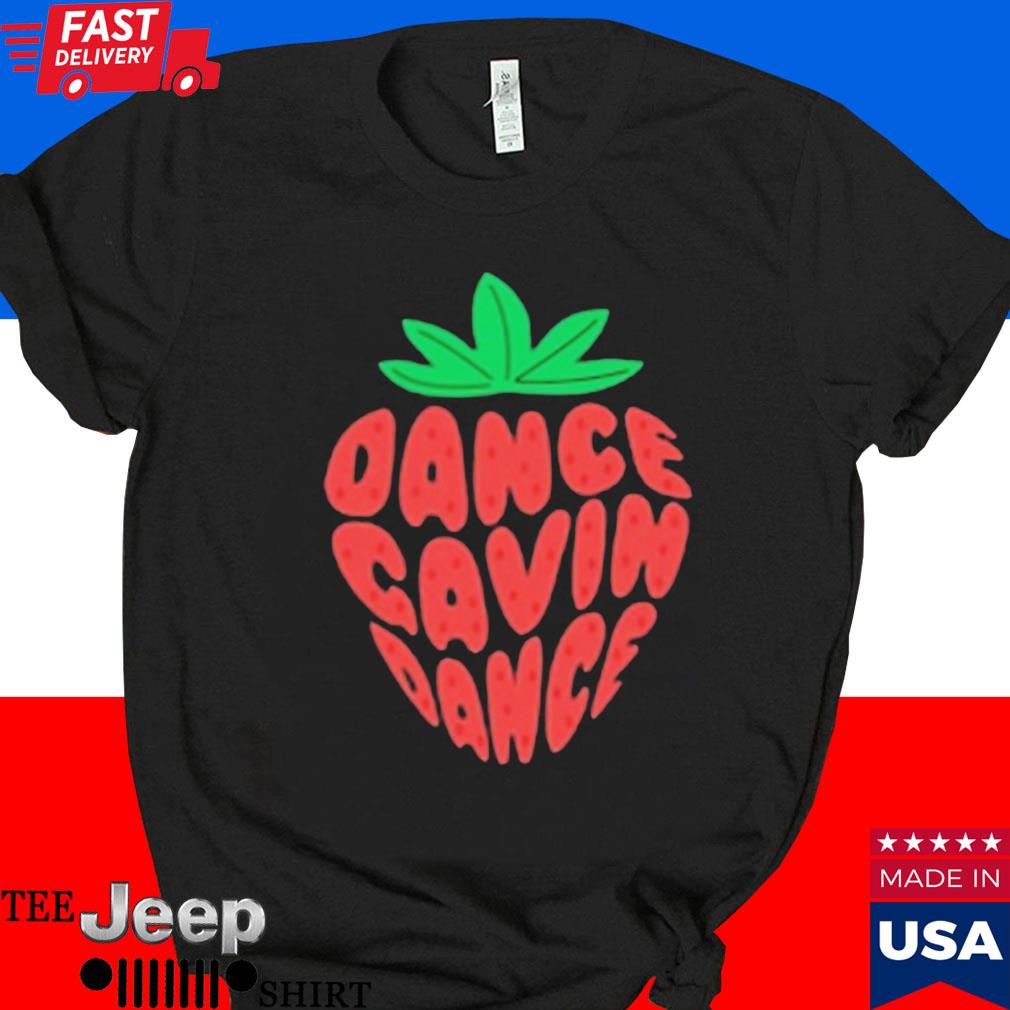 Official Strawberry text dance gavin dance T-shirt
