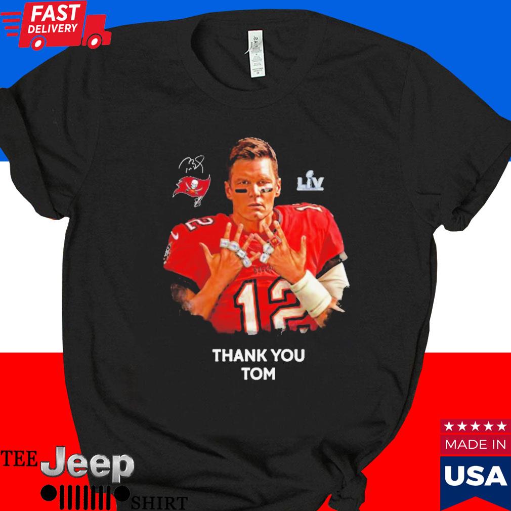 Official Thank you tom Tom Brady tampa bay buccaneers 2023 T-shirt