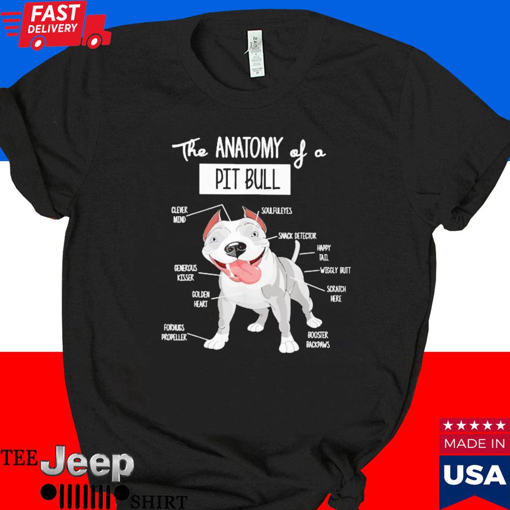 Official The anatomy of a pitbull T-shirt