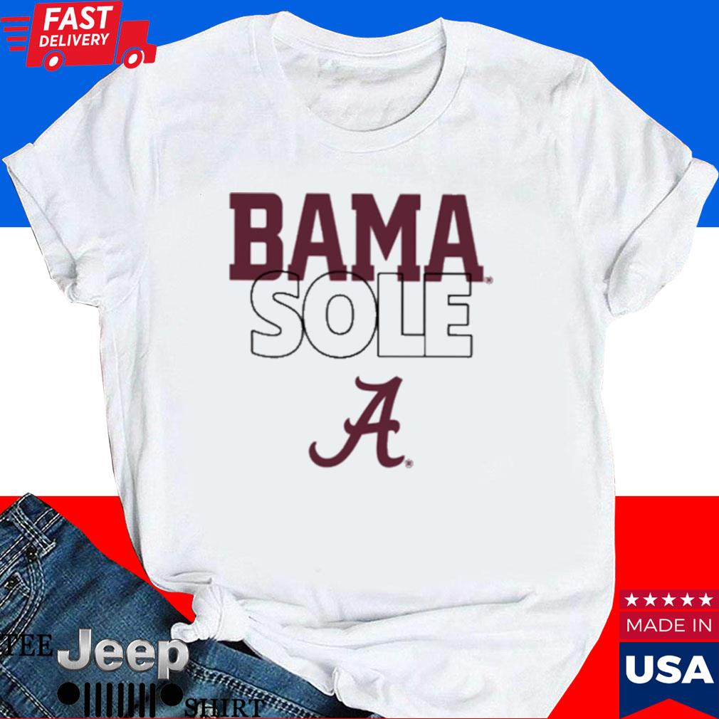 Official Alabama crimson bama sole T-shirt