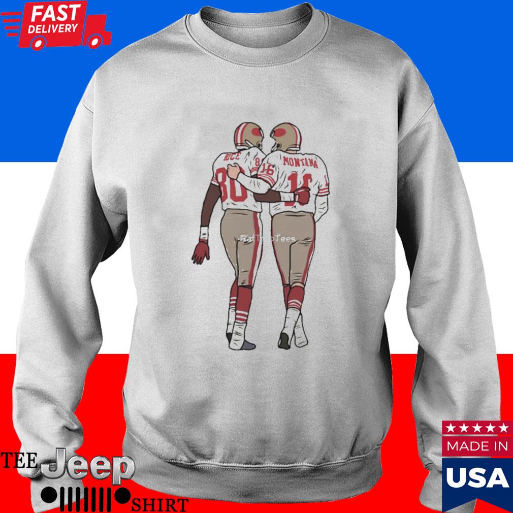 Official jerry Rice and Joe Montana shirt, hoodie, sweater, long