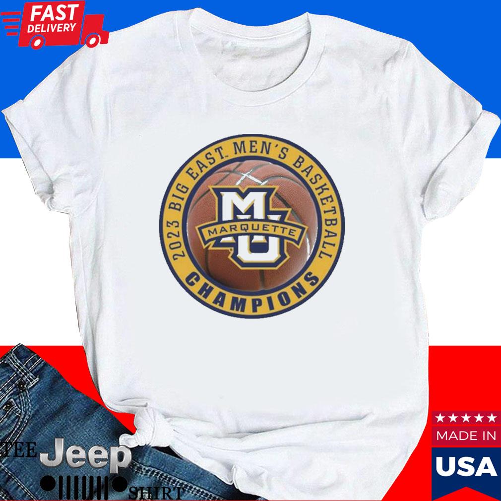 Official Marquette men's basketball 2023 big east champions matchup T-shirt