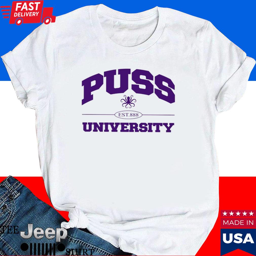 Official Pass that puss store puss university new T-shirt
