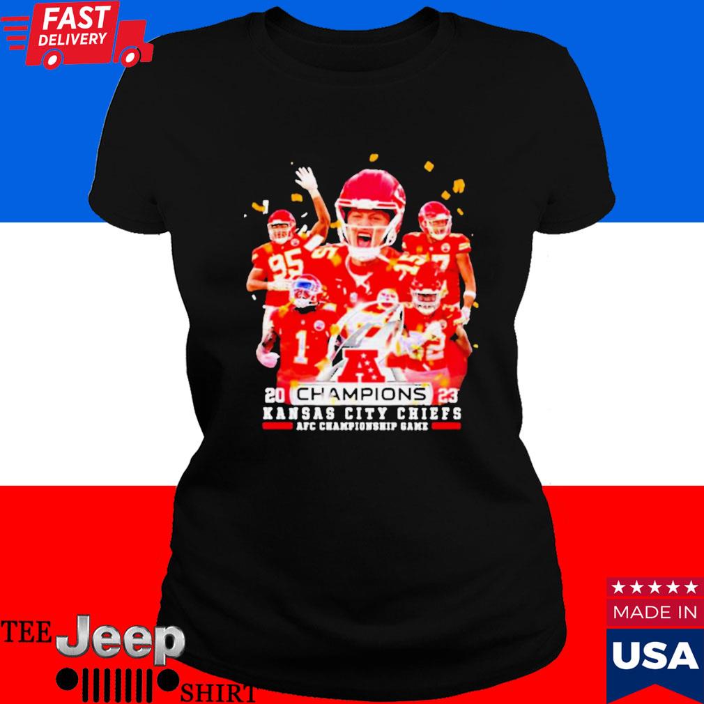 Official 2023 champions team Kansas city Chiefs AFC championship game  T-shirt, hoodie, tank top, sweater and long sleeve t-shirt