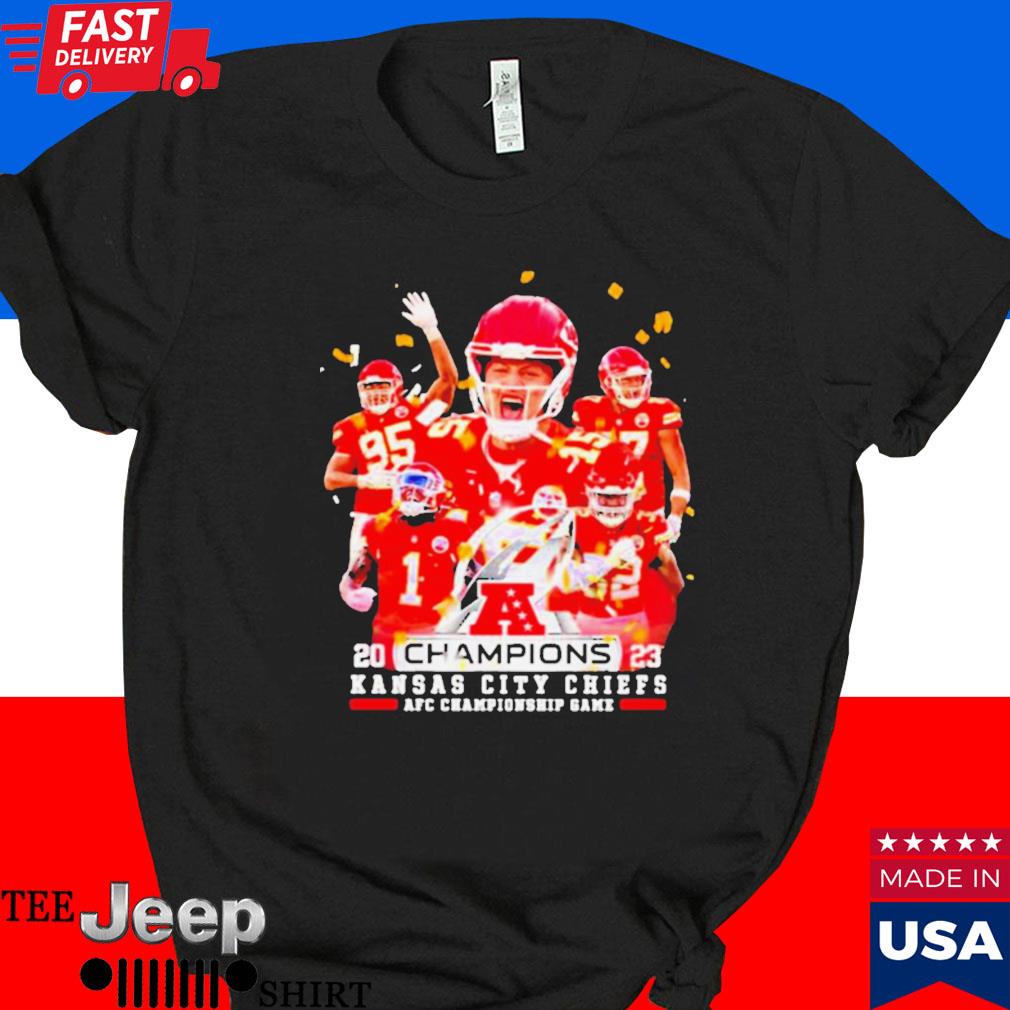 Official 2023 champions team Kansas city Chiefs AFC championship game  T-shirt, hoodie, tank top, sweater and long sleeve t-shirt