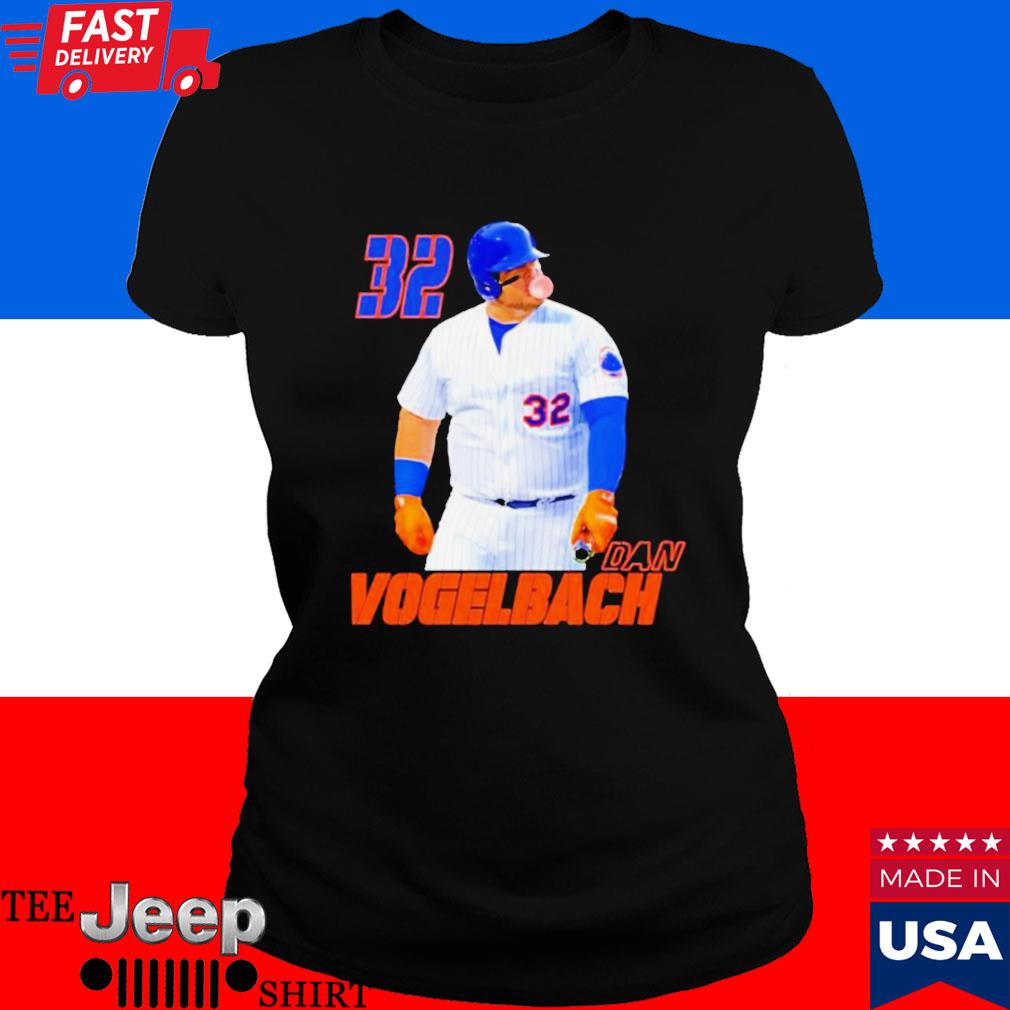 Daniel Vogelbach 32 New York Mets Blowing Gum Shirt in 2023