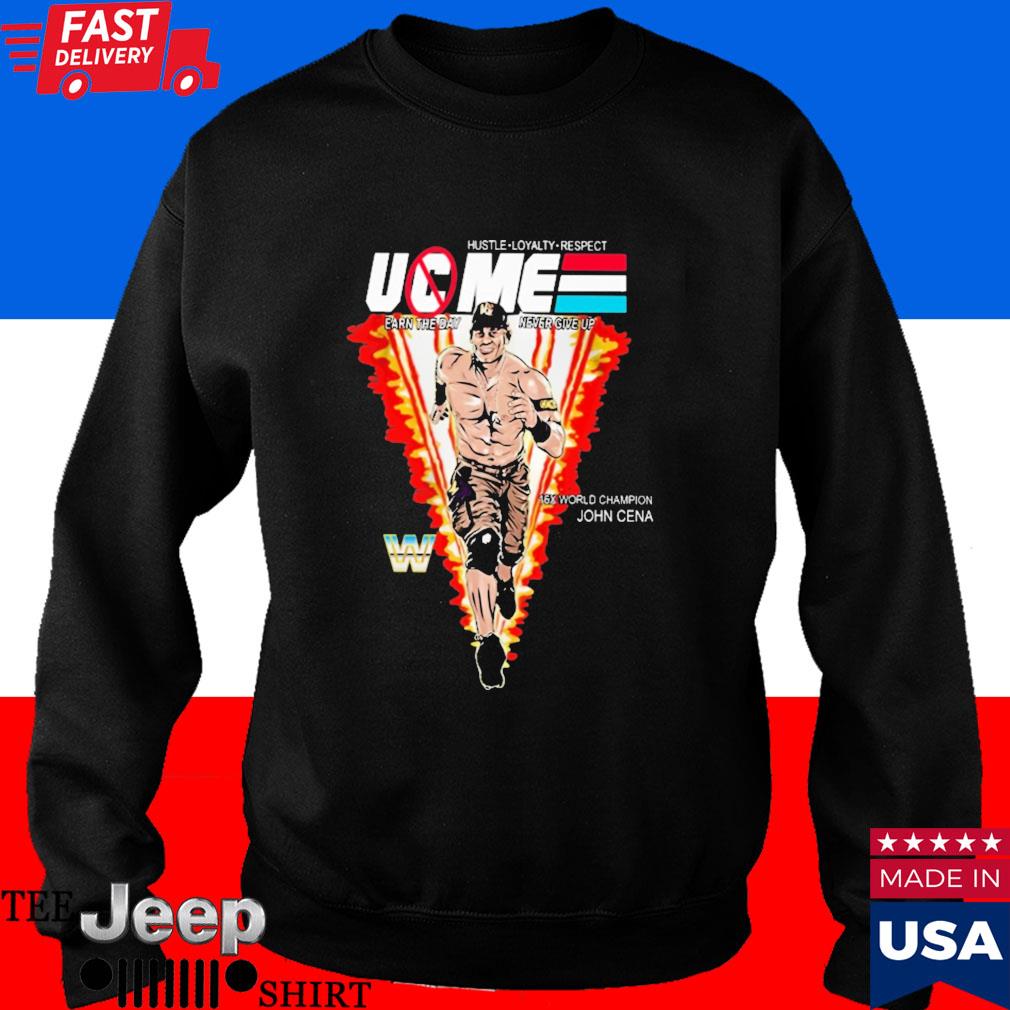 Official Kelly green john cena earn the day uc me shirt, hoodie, sweater,  long sleeve and tank top