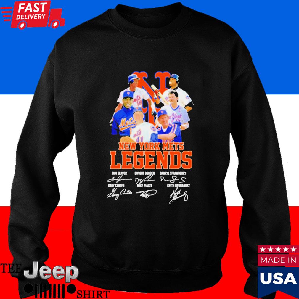 Official New york mets legends tom seaver dwight gooden darryl strawberry  signatures T-shirt, hoodie, tank top, sweater and long sleeve t-shirt