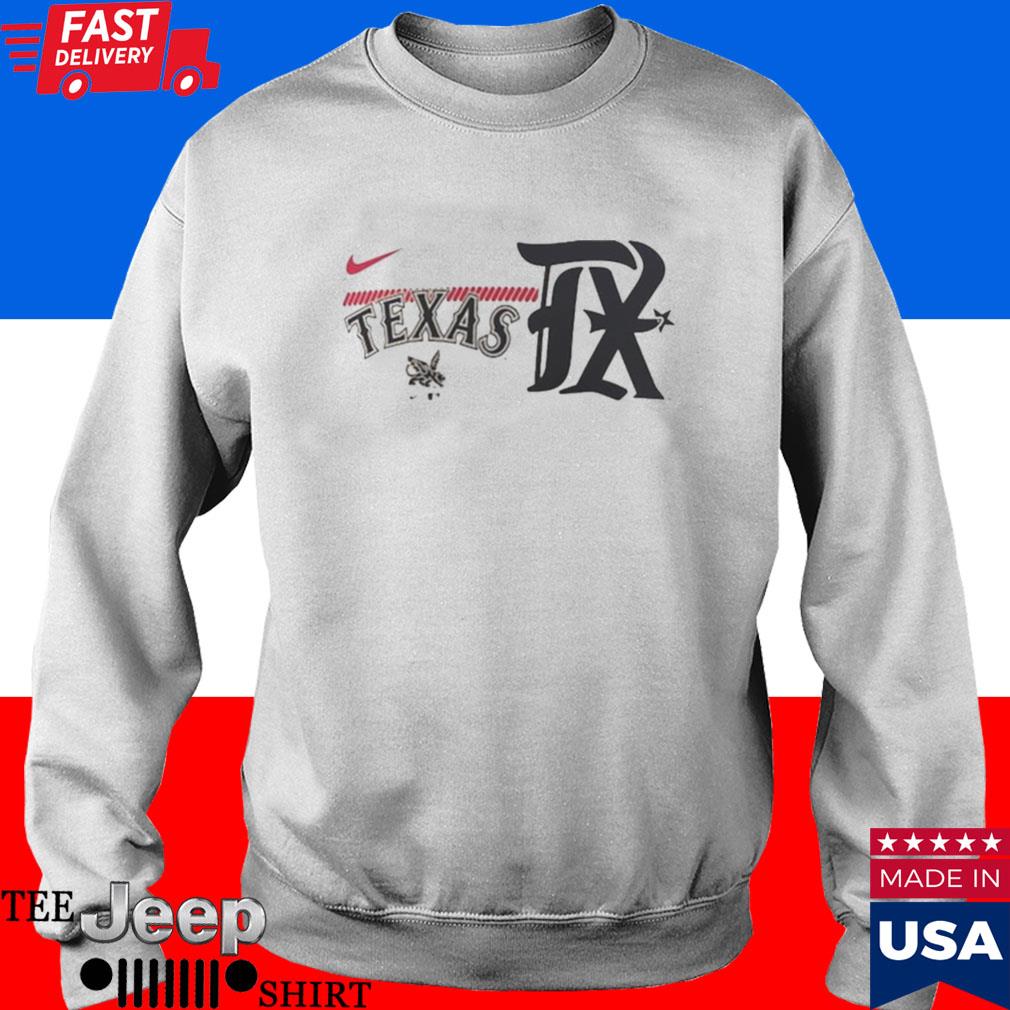 Official texas Rangers Nike 2023 City Connect Tri-blend T-shirt