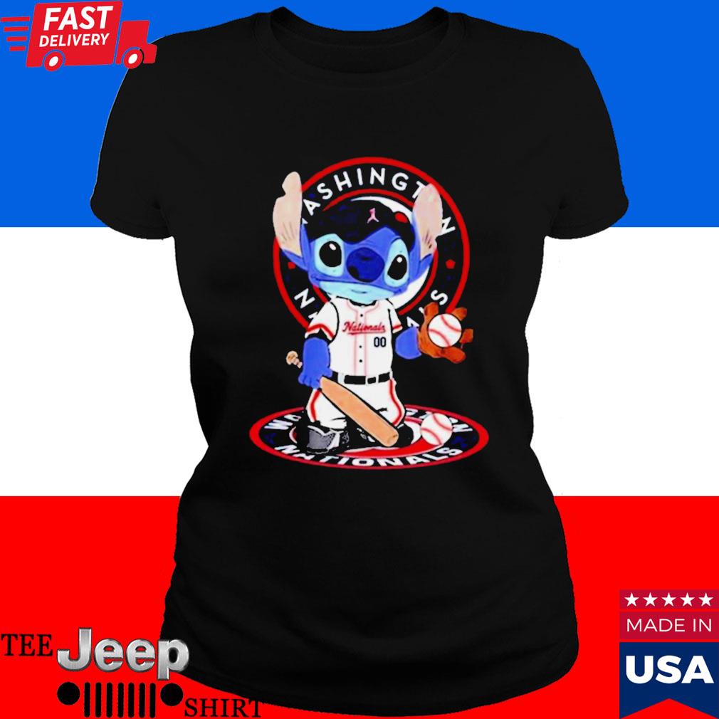 Baby Stitch Washington Nationals Baseball Logo 2023 Shirt