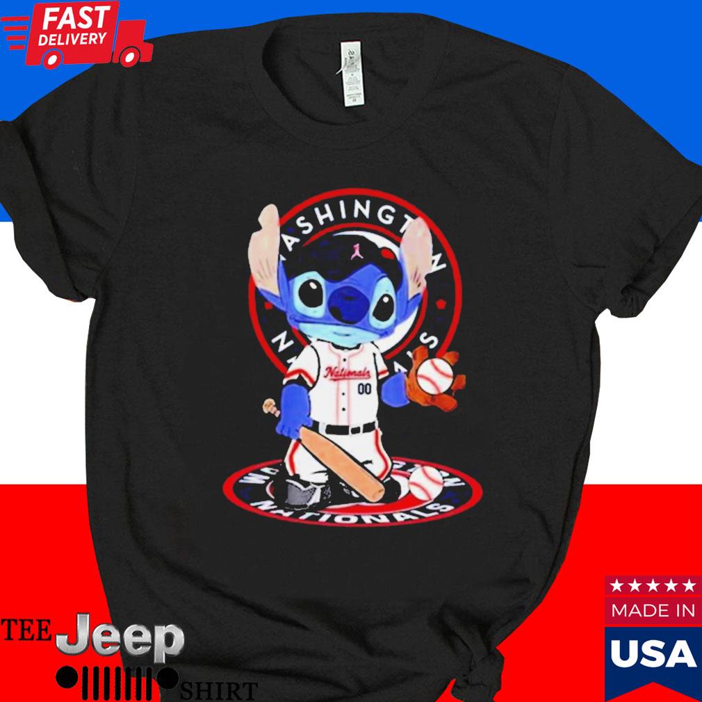 Baby Stitch Washington Nationals Baseball Logo 2023 Shirt