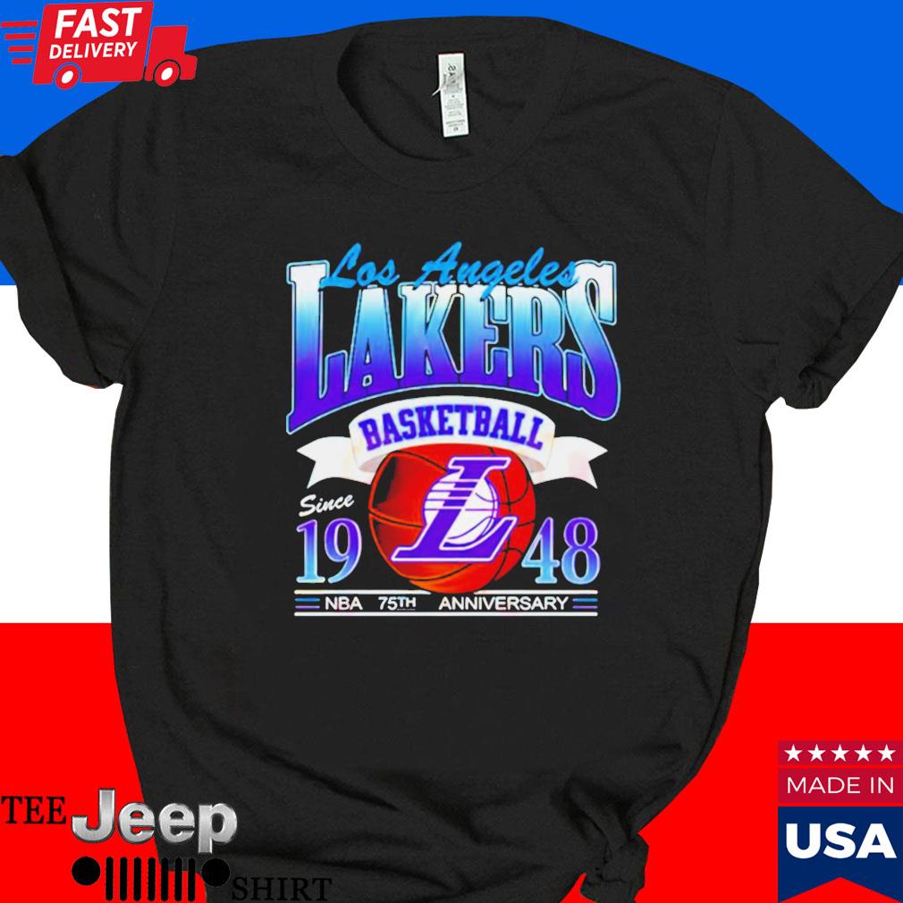 Los Angeles Lakers Basketball Since 1948 Nba 75th Anniversary Shirt