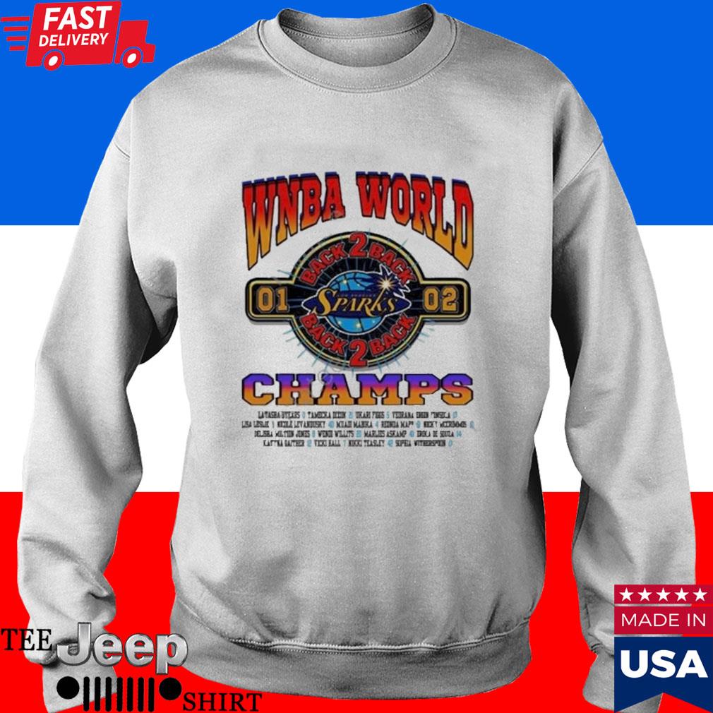 Los Angeles Sparks Back-To-Back Champs shirt, hoodie, sweater