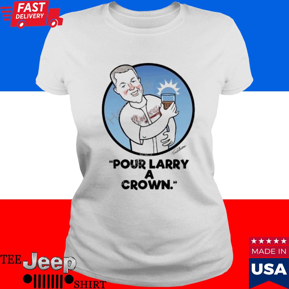 Chipper Jones Pour Larry A Crown T-Shirt