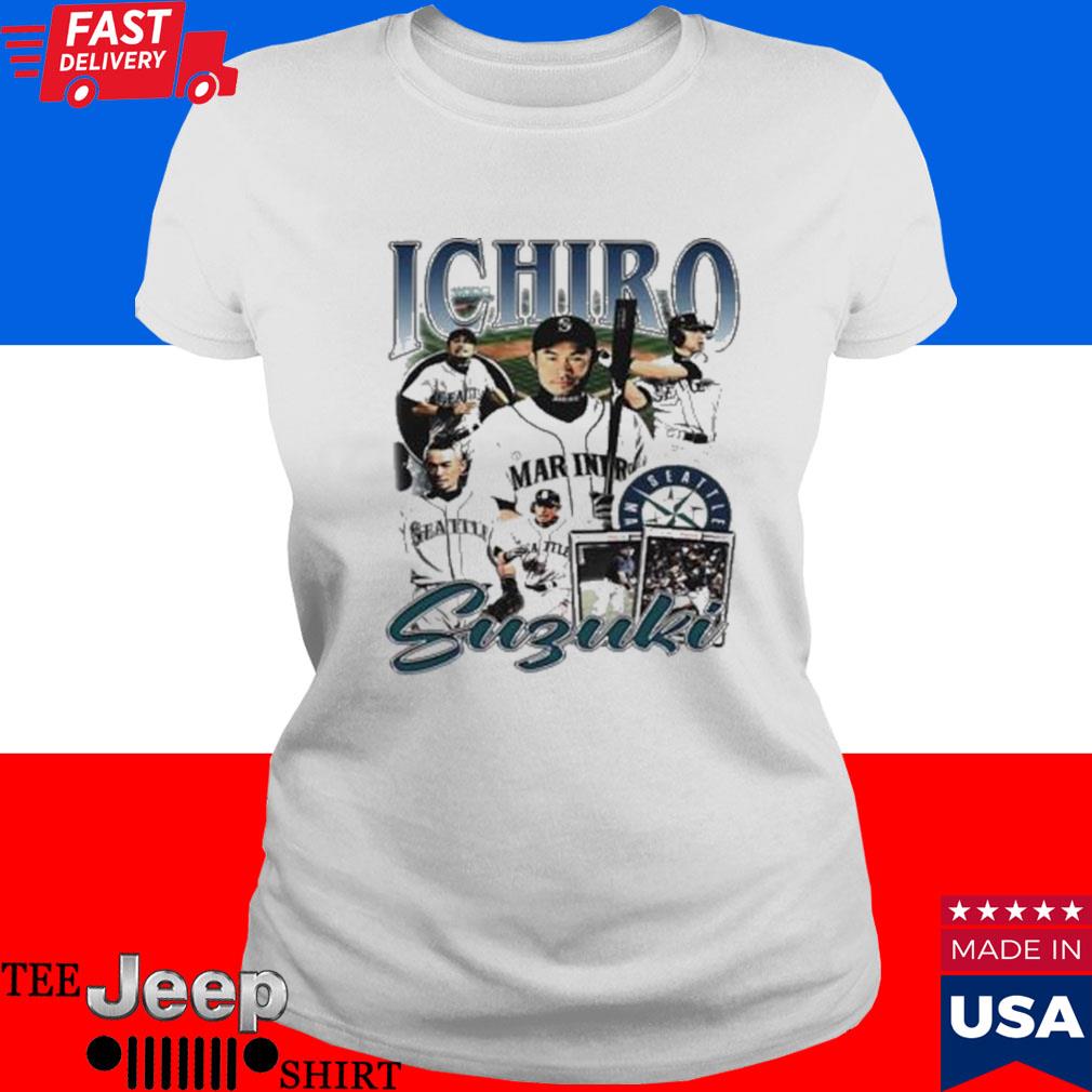 Official ichiro Suzuki Seattle Mariners Baseball Retro shirt