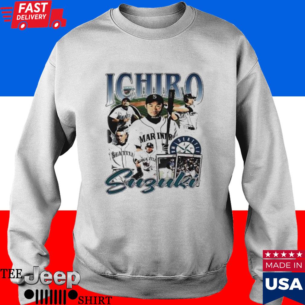 Official Ichiro suzukI Seattle mariners baseball retro T-shirt