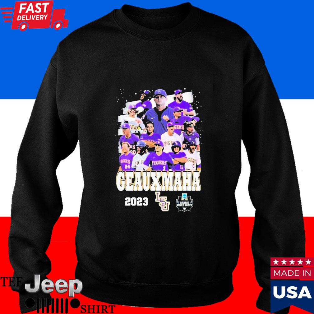 Official lsu Tigers Team Geauxmaha 2023 Mens World Series Shirt, hoodie,  sweater, long sleeve and tank top