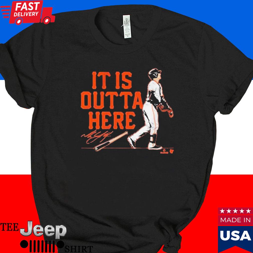 Mike Yastrzemski It Is Outta Here Shirt, Hoodie, Sweatshirt, Women Tee -  Lelemoon