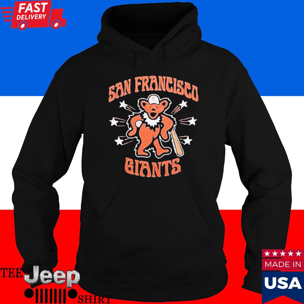 Official mlb x grateful dead x giants bear T-shirts, hoodie