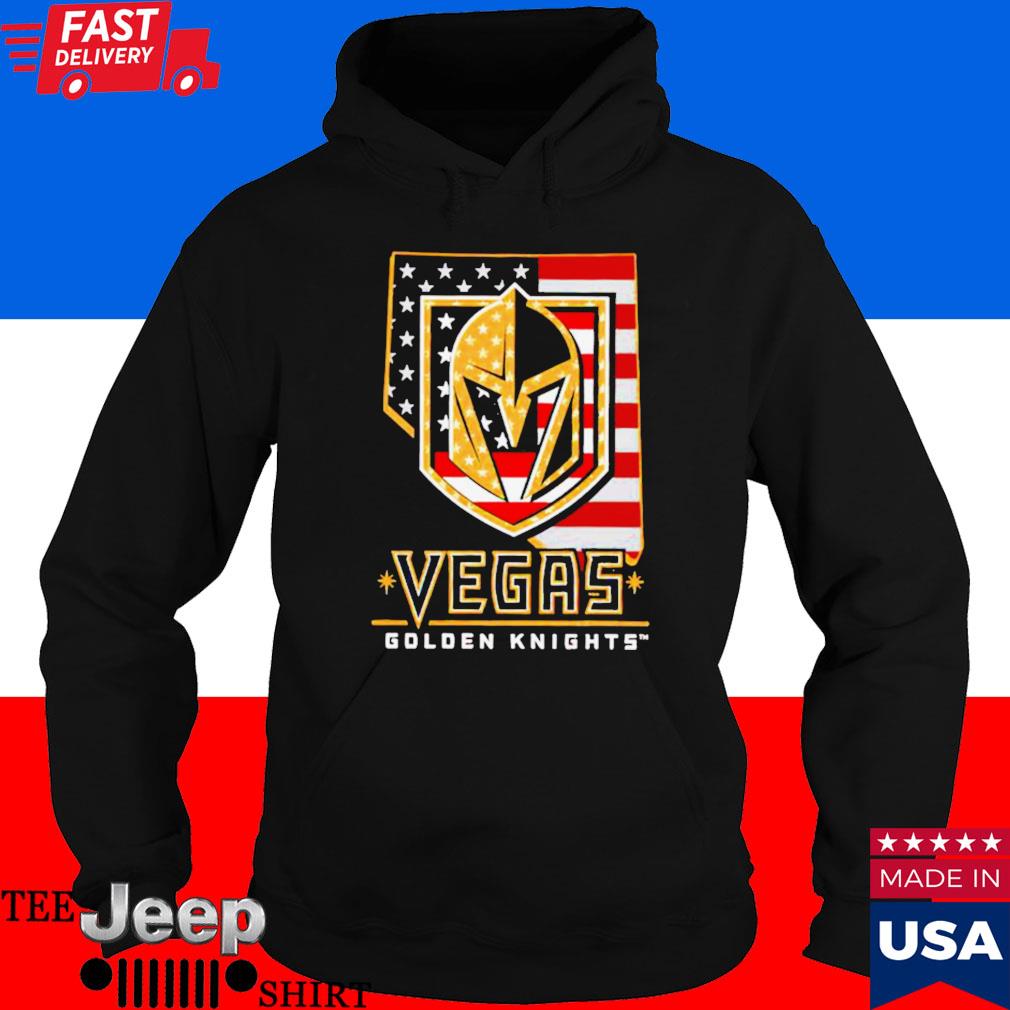 Vegas Golden Knights American Flag 4th Of July Shirt